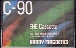 Compact Cassette Hanny Magnetics 90 "EHE" Type I Normal Hong Kong