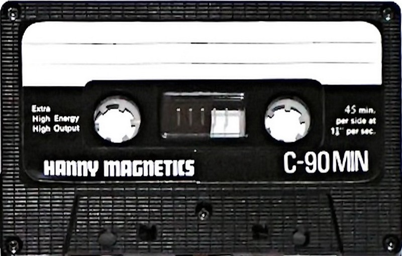 Compact Cassette Hanny Magnetics 90 "EHE" Type I Normal Hong Kong