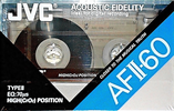 Compact Cassette JVC AFII 60 Type II Chrome 1990 North America