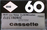 Compact Cassette AGEF 60 "Electronic System" Type I Normal 1980 France