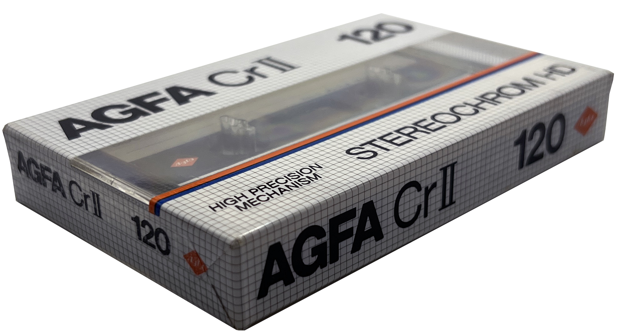 Compact Cassette AGFA Stereochrom HD 120 "Cr II" Type II Chrome 1982 Europe