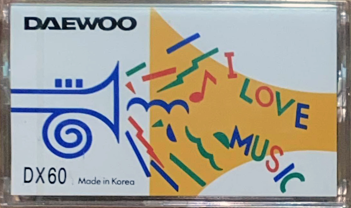 Compact Cassette Daewoo DX 60 "I Love Music" Type I Normal 1986 South Korea
