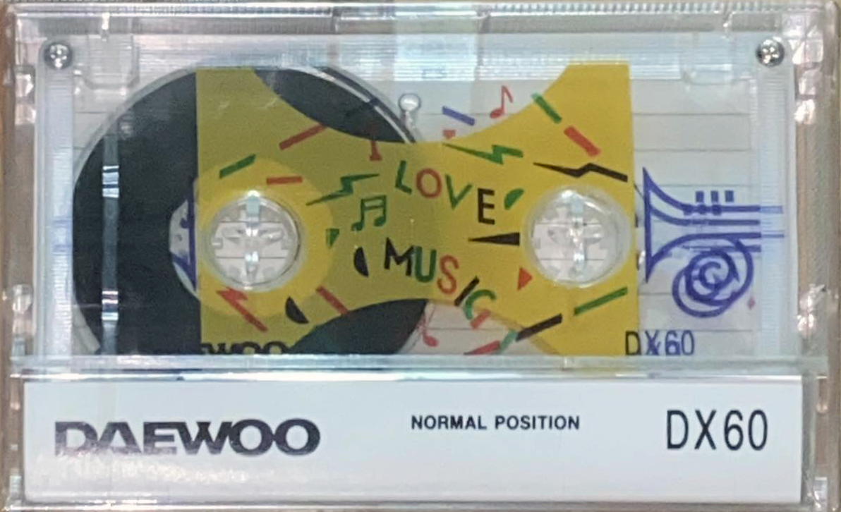 Compact Cassette Daewoo DX 60 "I Love Music" Type I Normal 1986 South Korea