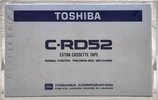 Compact Cassette Toshiba RD 52 "C" Type I Normal 1983 Europe