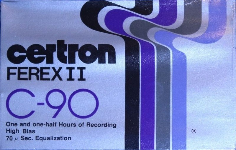 Compact Cassette Certron Ferex II 90 Type II Chrome 1980 Mexico