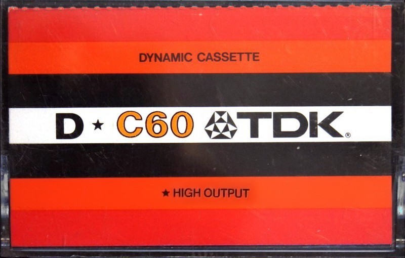 Compact Cassette TDK D 60 Type I Normal 1972 Europe, USA