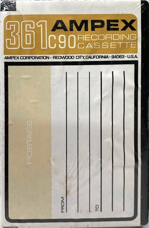 Compact Cassette Ampex 361 90 Type I Normal 1969 USA