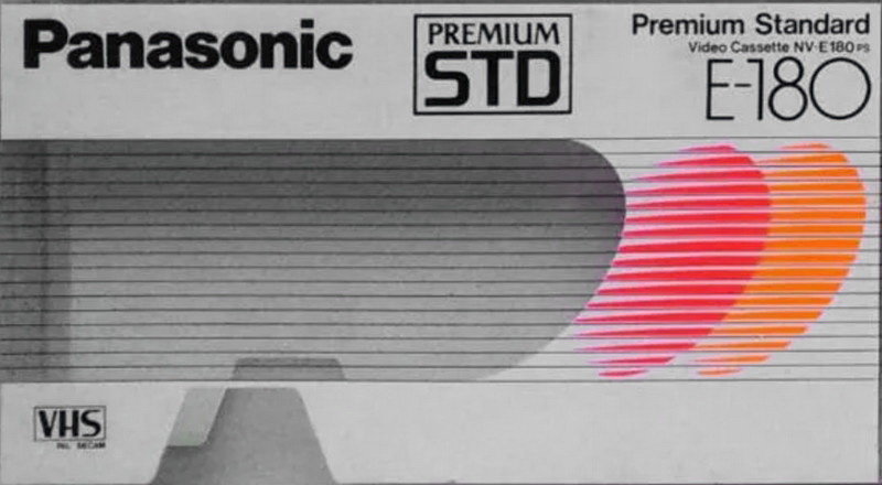 VHS, Video Home System Panasonic Premium STD 180 "NV-E180 PS" Type I Normal 1986 Europe