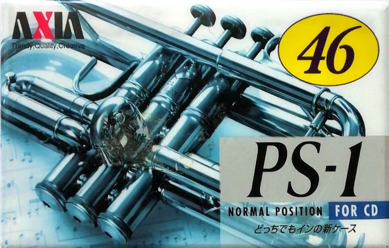 Compact Cassette AXIA PS-I / PS-1 46 "PS1H 46" Type I Normal 1996 Japan
