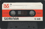 Compact Cassette AVS Seminar 60 Type I Normal 1973 Japan