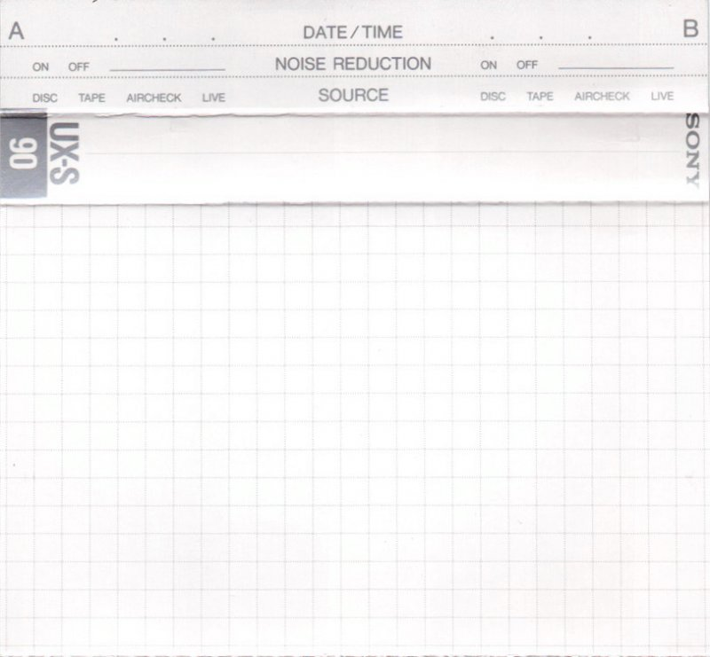 Compact Cassette Sony UX-S 90 Type II Chrome 1988 Europe