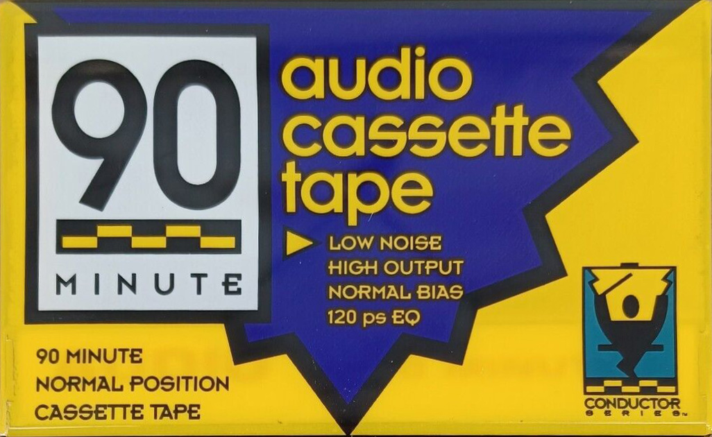 Compact Cassette Walmart Conductor 90 Type I Normal 1995 USA