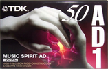 Compact Cassette TDK AD1 50 "AD1-50S" Type I Normal 1997 Japan