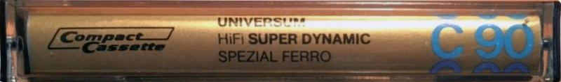 Compact Cassette Universum Super Dynamic 90 Type I Normal 1979 Europe