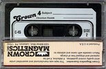 Compact Cassette Crown Magnetics Crown 4 45 Type II Chrome 1983 USA