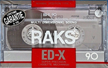 Compact Cassette RAKS ED-X 90 Type I Normal 1990 Europe
