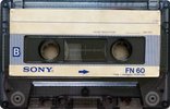 Compact Cassette Sony FN 60 Type I Normal 1985 North America