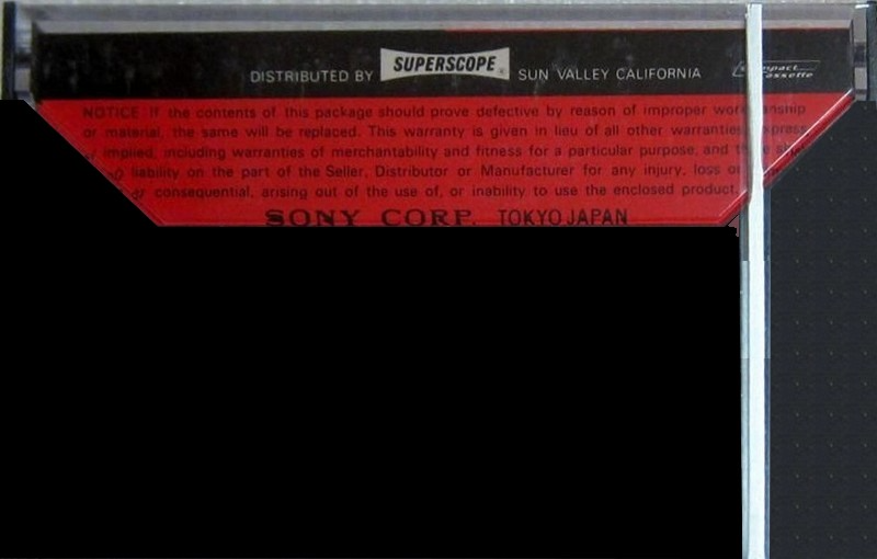 Compact Cassette: Sony  - Cro 60