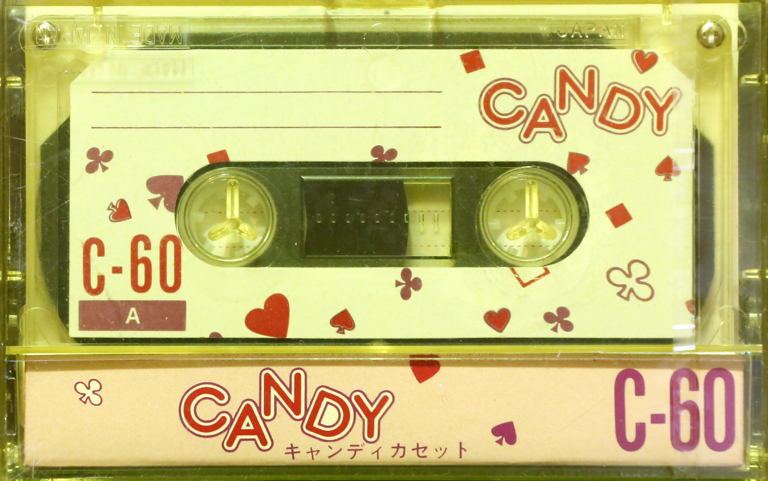 Compact Cassette CVS Candy 60 "Yellow" Type I Normal Japan