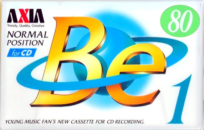 Compact Cassette AXIA Be 1 80 Type I Normal 1996 Japan