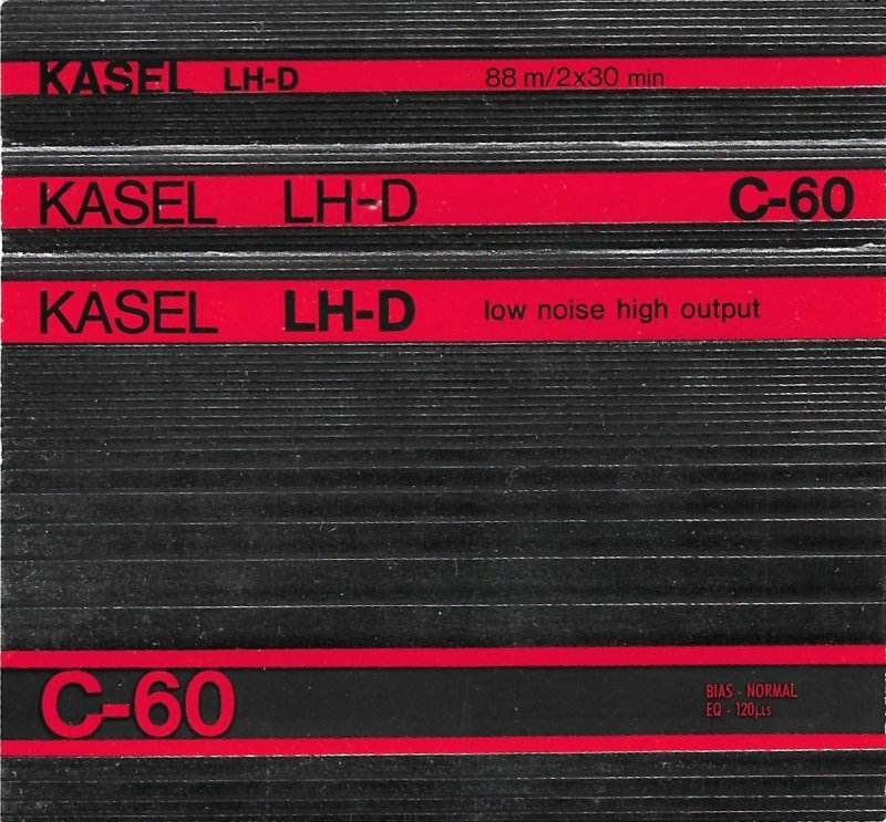 Compact Cassette Kasel 60 "LH-D" Type I Normal Yugoslavia