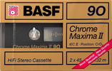 Compact Cassette BASF Chrome Maxima II 90 Type II Chrome 1988 Europe