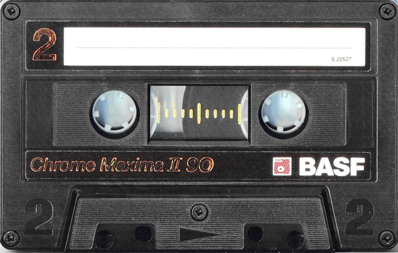 Compact Cassette BASF Chrome Maxima II 90 Type II Chrome 1988 Europe