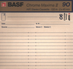 Compact Cassette BASF Chrome Maxima II 90 Type II Chrome 1988 Europe