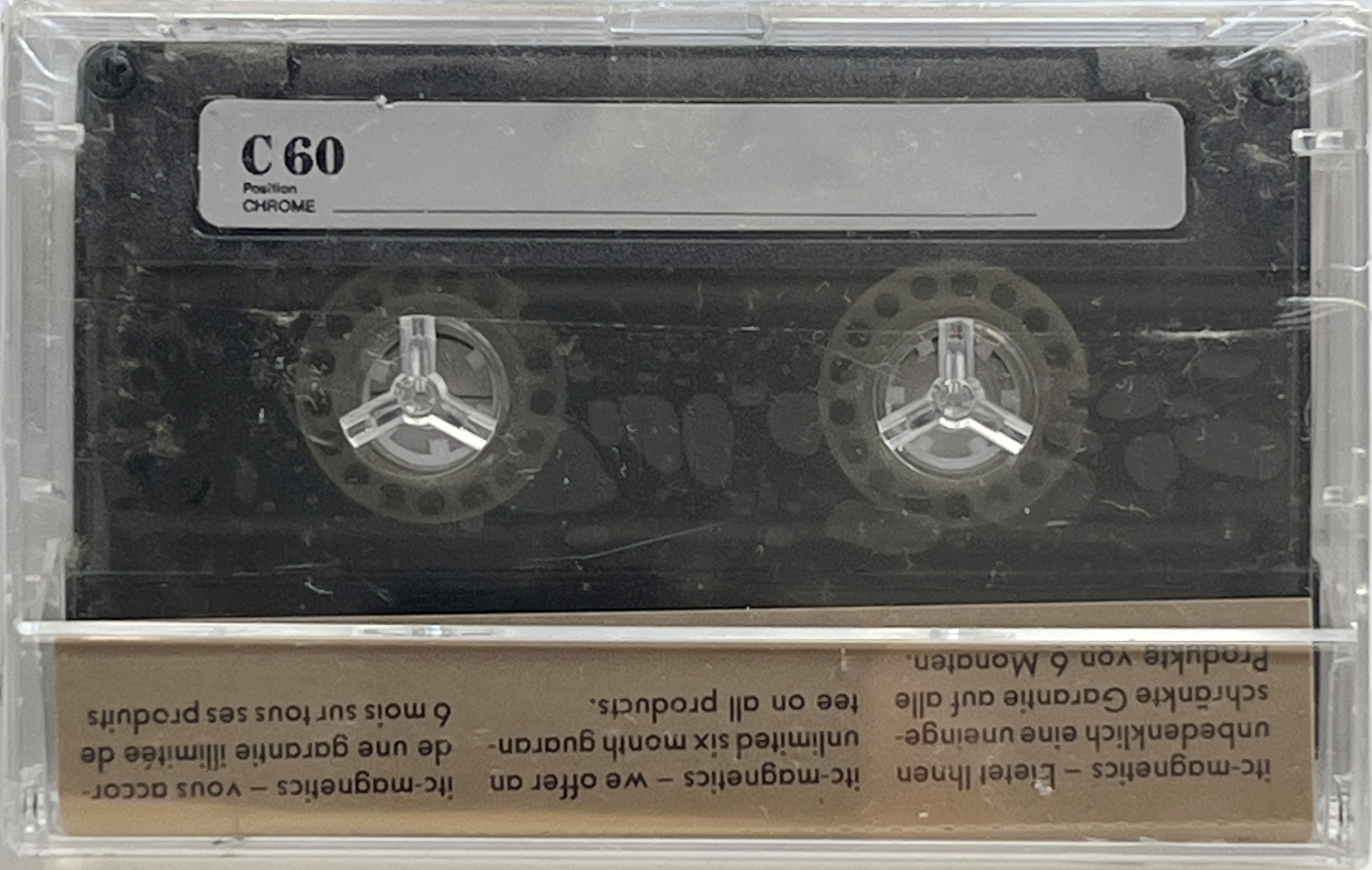 Compact Cassette ITC Magnetics 60 Type II Chrome 1979 Europe