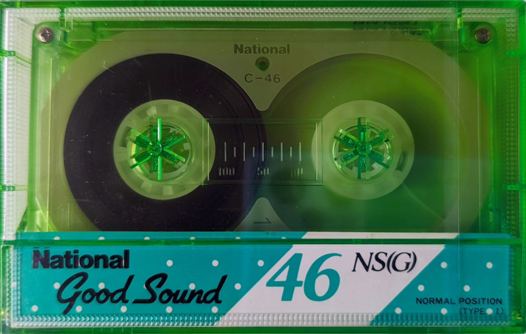 Compact Cassette National NS 46 "RT-46NS (G)" Type I Normal 1985 Japan