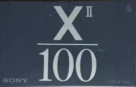 Compact Cassette Sony XII 100 "C-100X2" Type II Chrome 1992 Japan
