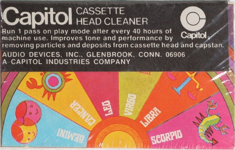 Compact Cassette Capitol Cleaning Cassette 1970 USA