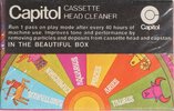 Compact Cassette Capitol Cleaning Cassette 1970 USA