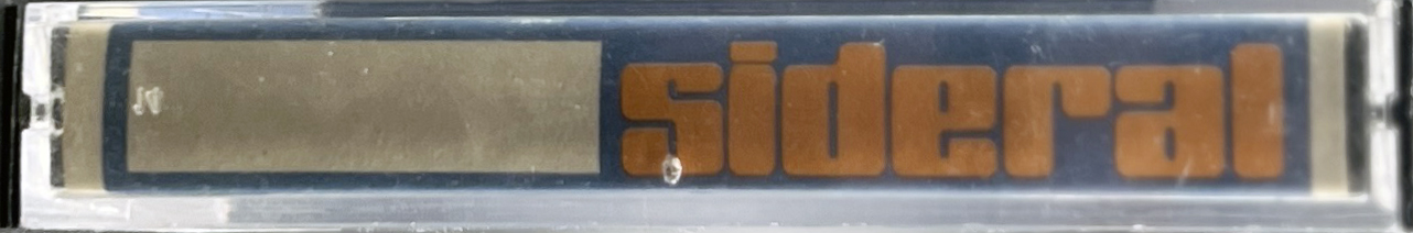 Compact Cassette Sideral 60 Type I Normal Portugal