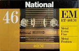 Compact Cassette National EM 46 "RT-46EM" Type IV Metal 1982 Japan