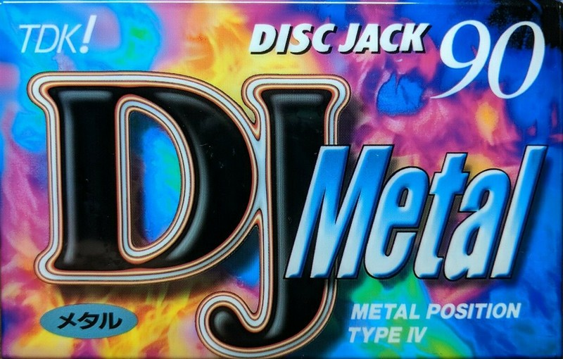 Compact Cassette TDK DJ Metal Disc Jack 90 "DJM-90N" Type IV Metal 1996 Japan