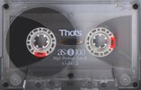 Compact Cassette Thats AS II 100 Type II Chrome 1990 USA