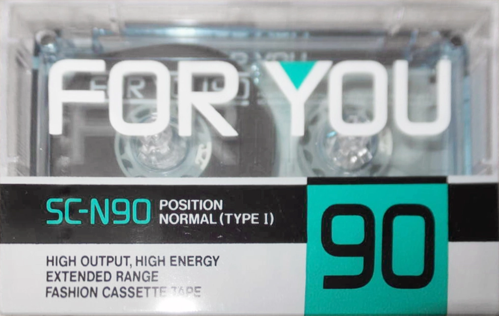 Compact Cassette Hitachi For You 90 "SC-N90" Type I Normal 1989 Japan