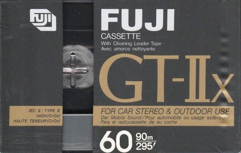 Compact Cassette Fuji GT-IIx 60 Type II Chrome 1989 Europe