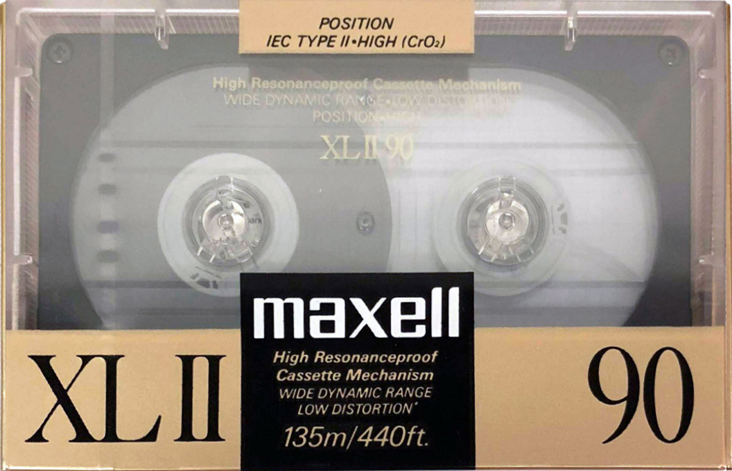Compact Cassette Maxell XLII 90 Type II Chrome 1988 Europe