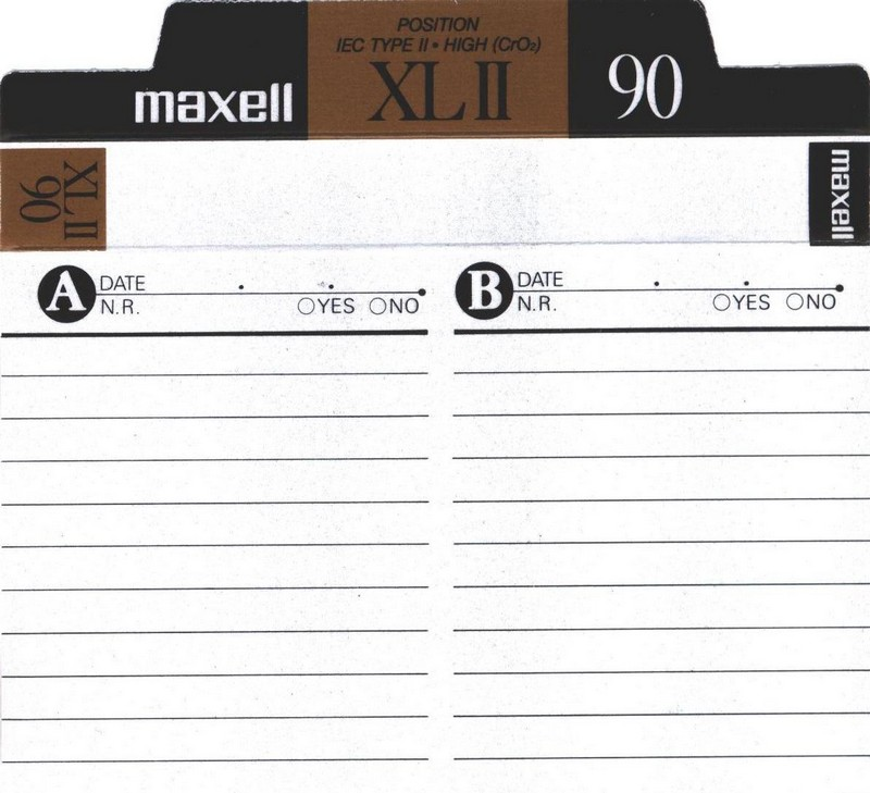 Compact Cassette: Maxell / Hitachi Maxell - XLII 90