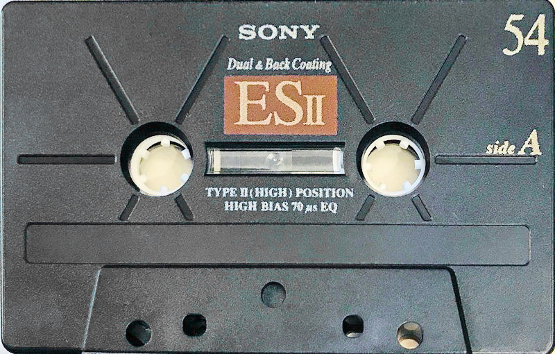 Compact Cassette Sony ES-II 54 "C-54ES2C" Type II Chrome 1996 Japan