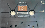 Compact Cassette Sony ES-II 54 "C-54ES2C" Type II Chrome 1996 Japan