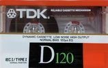 Compact Cassette TDK D 120 "D-120N" Type I Normal 1988 Australia, Europe
