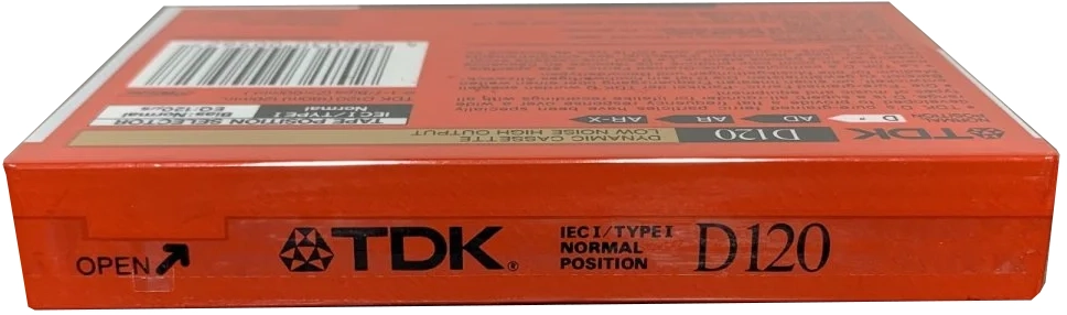 Compact Cassette TDK D 120 "D-120N" Type I Normal 1988 Australia, Europe