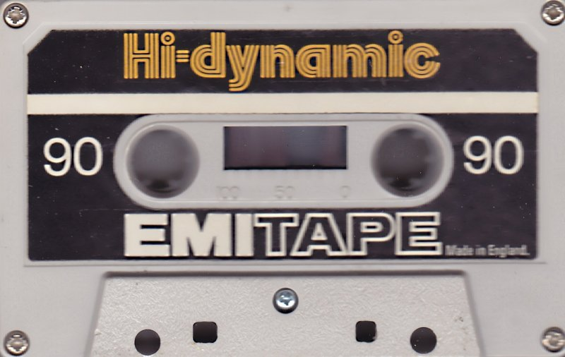 Compact Cassette EMITAPE Hi-dynamic 90 Type I Normal 1972 England