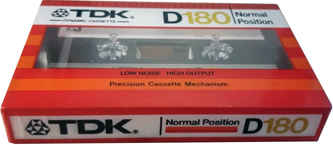 Compact Cassette TDK D 180 Type I Normal 1982 Europe