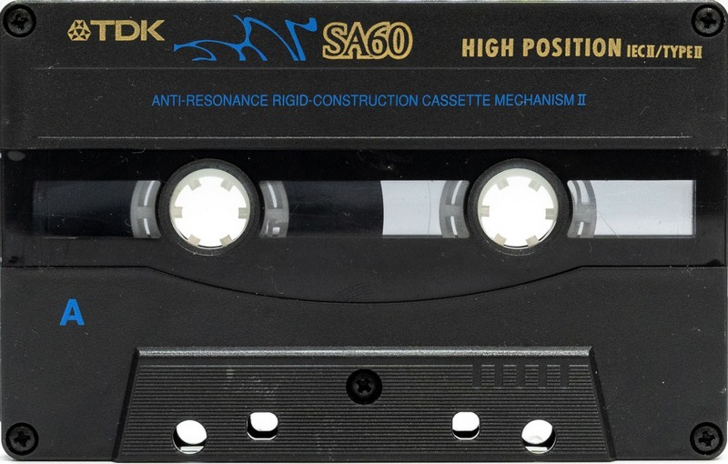 Compact Cassette TDK SA 60 Type II Chrome 1997 Worldwide