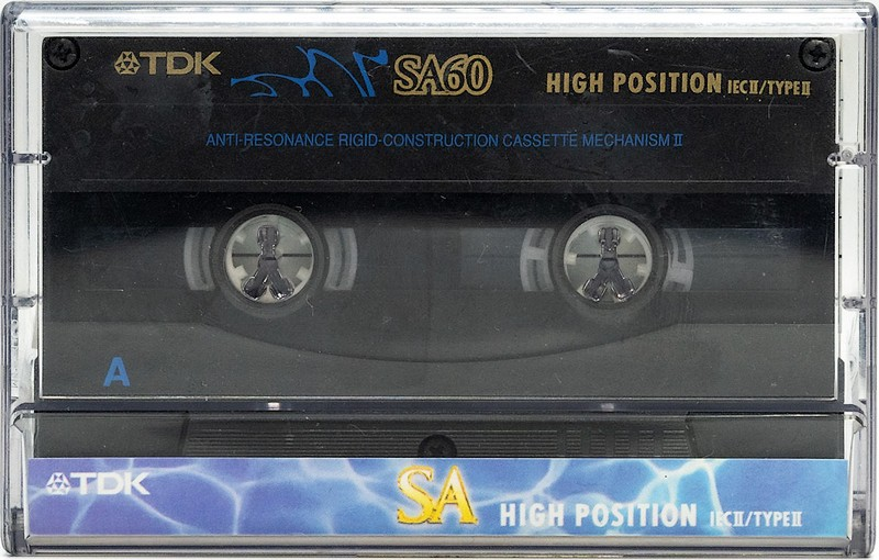 Compact Cassette TDK SA 60 Type II Chrome 1997 Worldwide