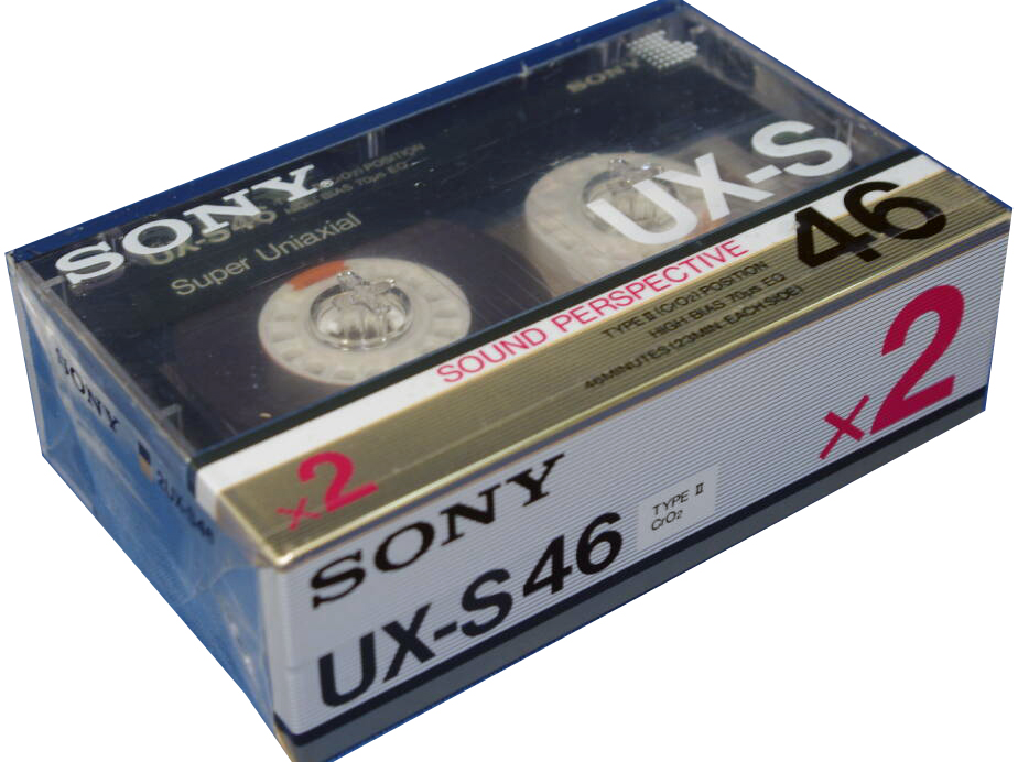 2 pack Sony UX-S 46 Type II Chrome 1986 Japan